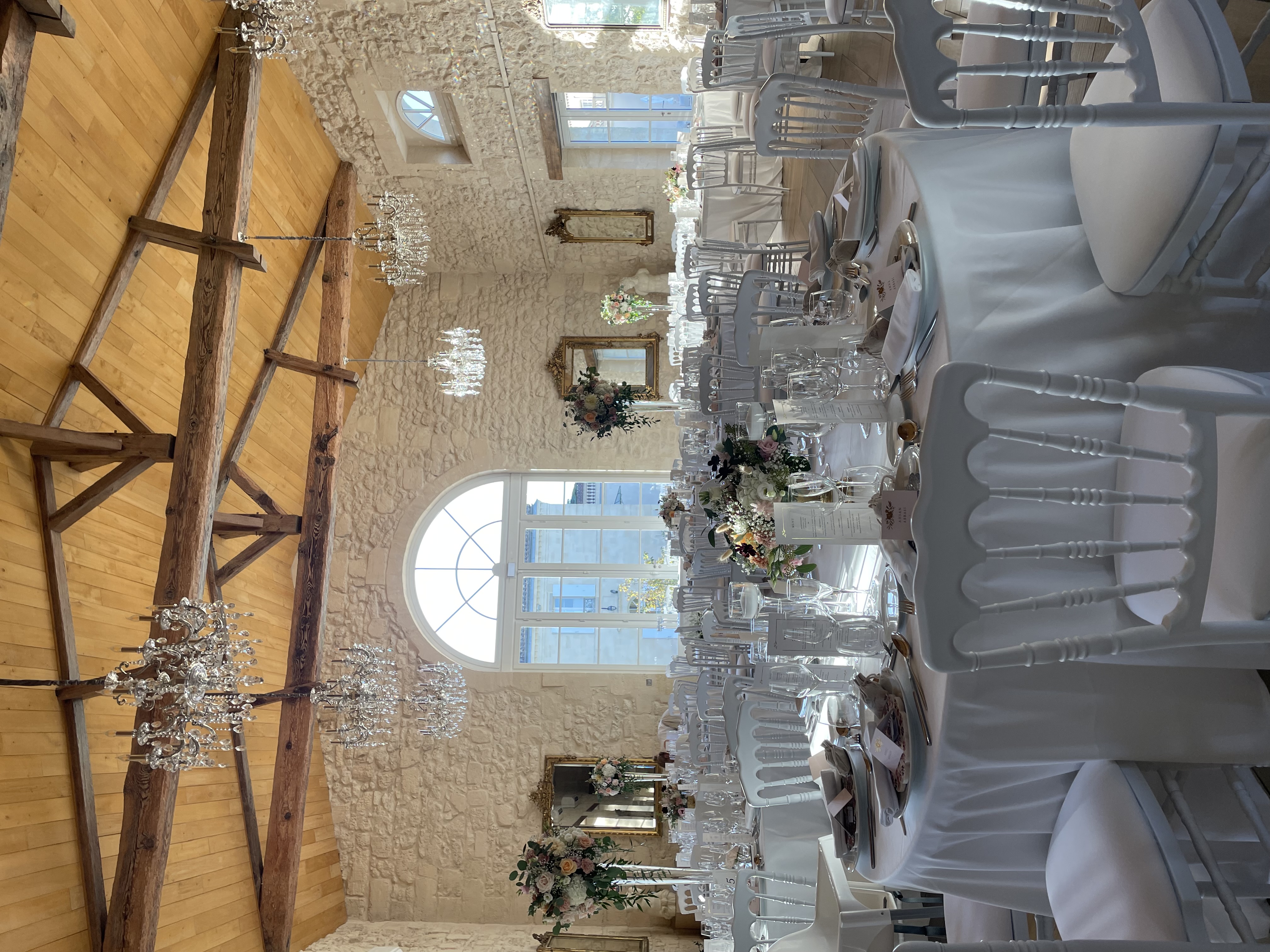 Salle de réception rustique